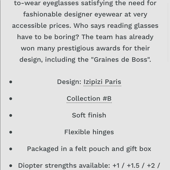 Izipizi Reading Glasses BRAND NEW #B Green Crystal +2 - Picture 5 of 8